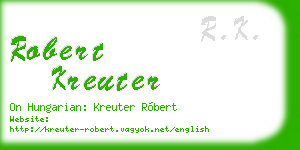 robert kreuter business card